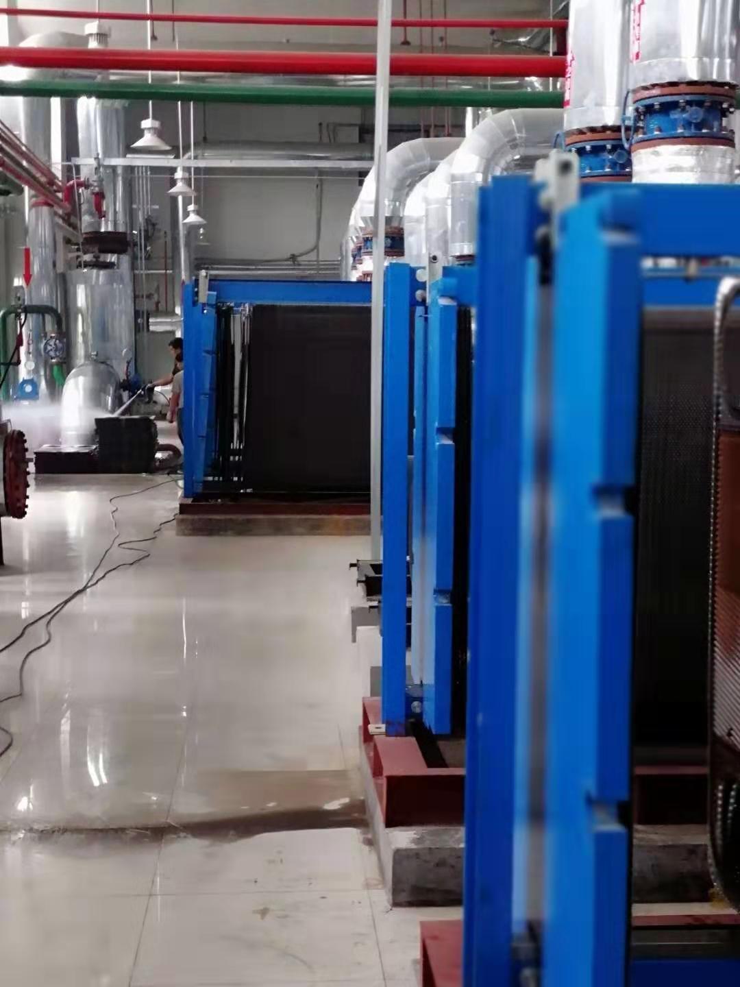 舒瑞普板换维保清洗现场